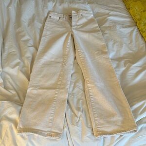 Madewell cream colored perfect vintage stretching size 27